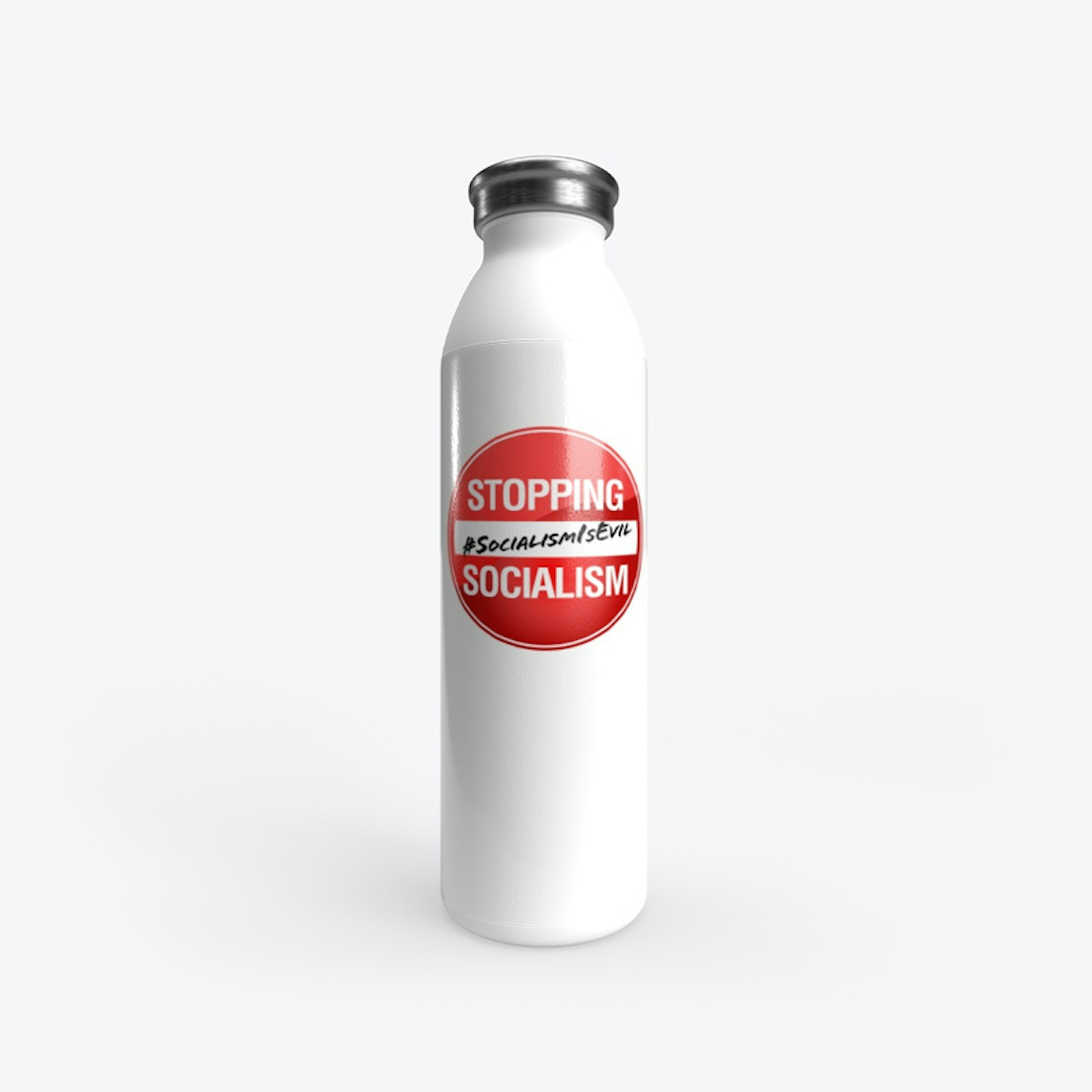 Stopping Socialism Water Bottle