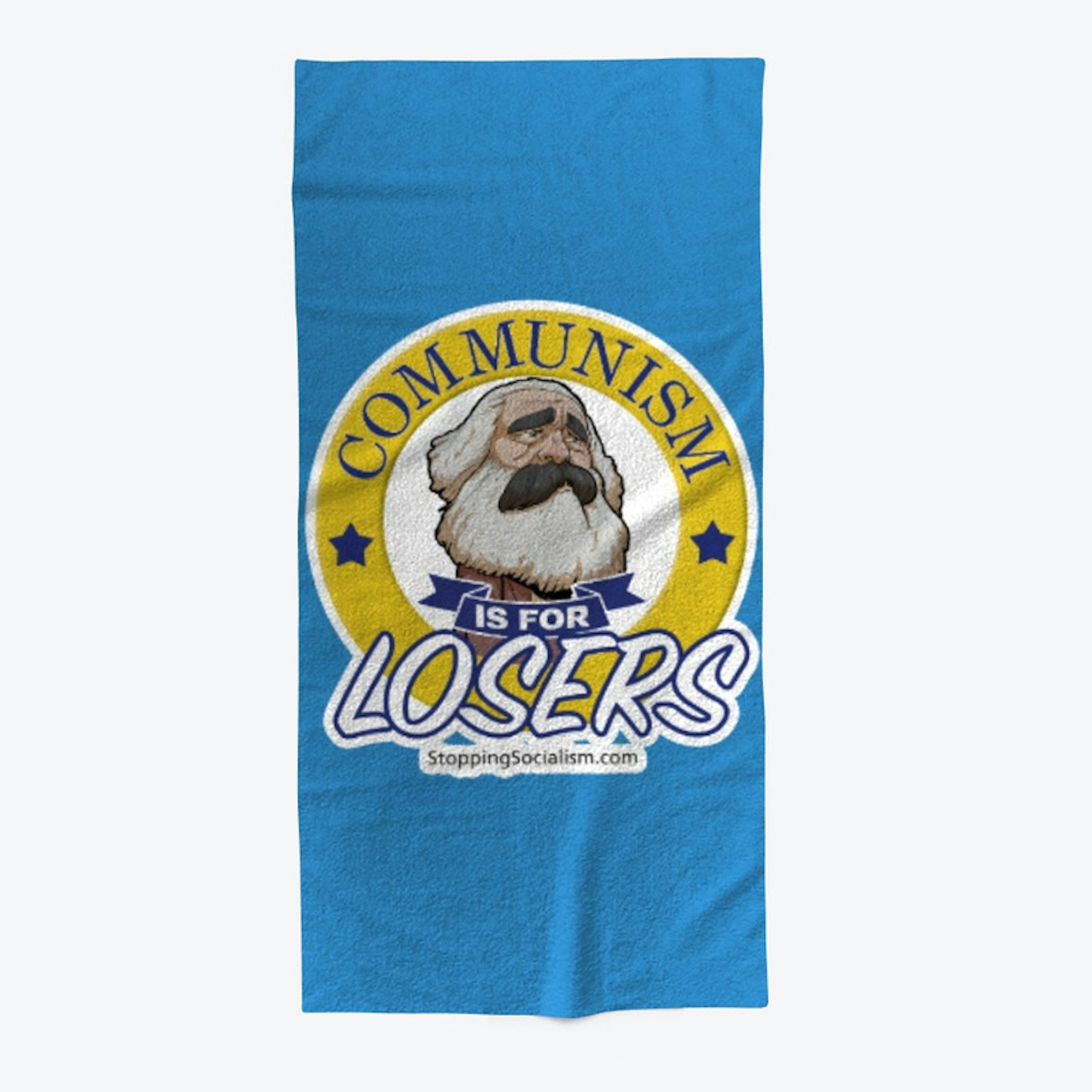 Marx Communism is for Losers Beach Towel
