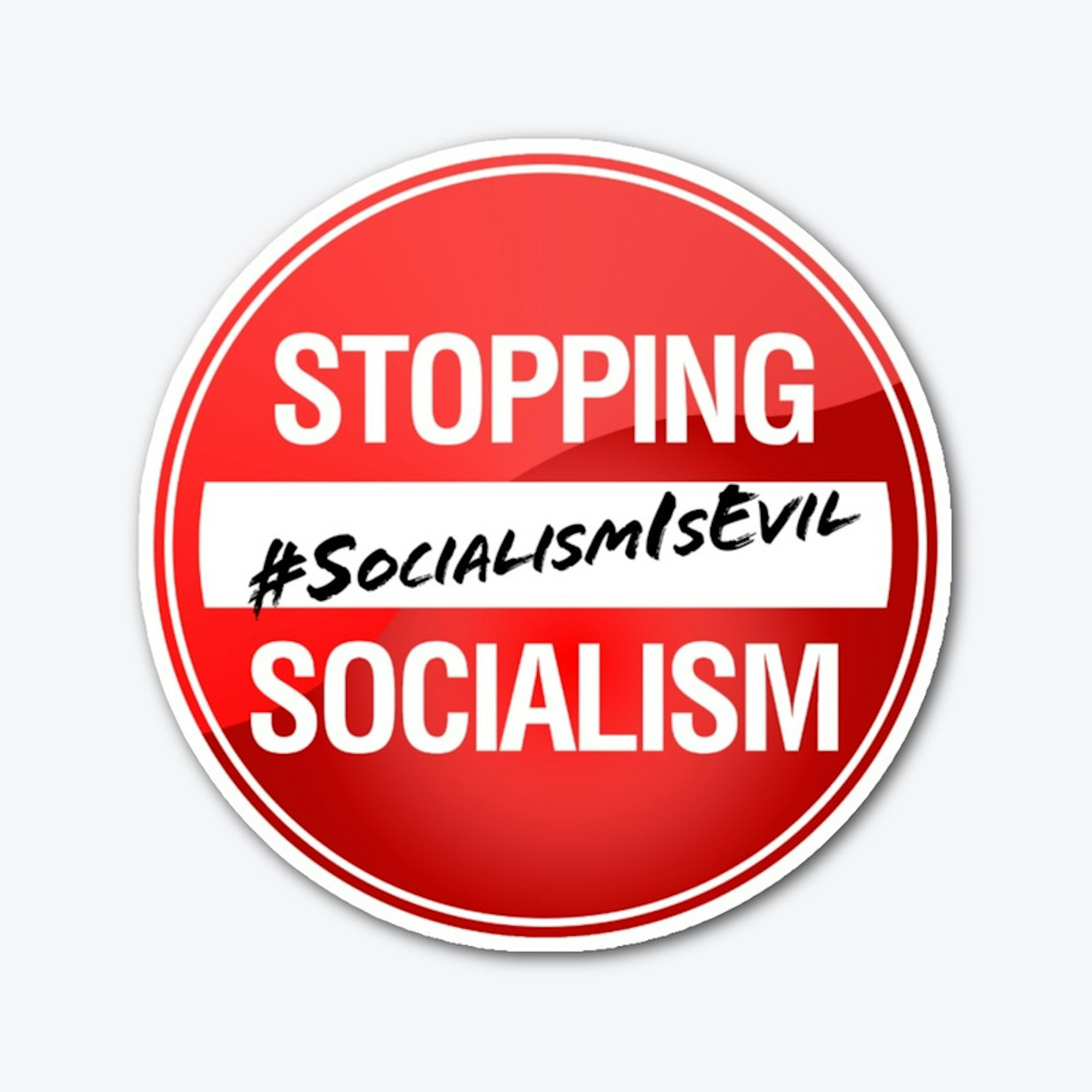 Stopping Socialism Sticker